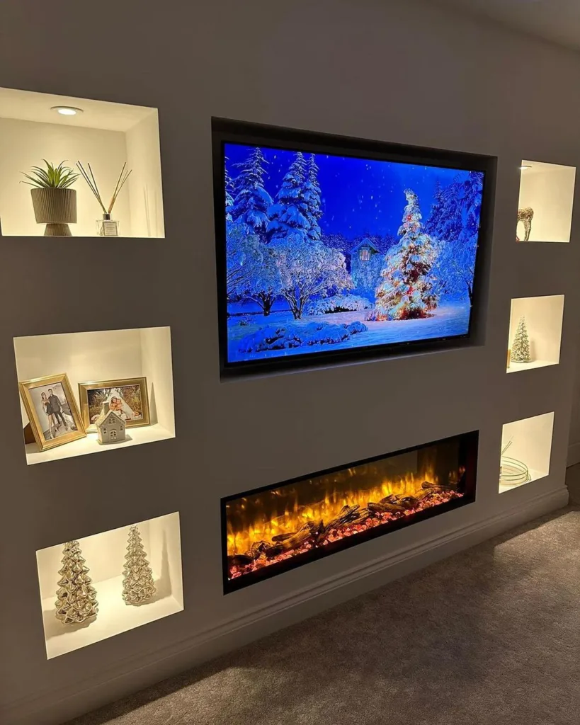 Great media wall by MD Partitions, Leeds