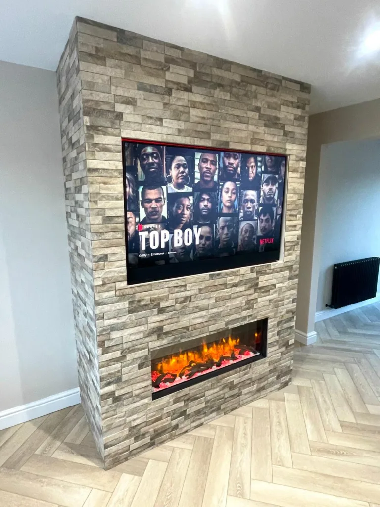 Media Wall Leeds Stone Wall Covering